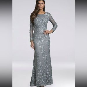 Lara Aurora Lace Appliqued Mermaid Gown